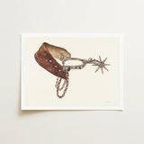 Leather Spur - Vera Van Voris 1930s Farmhouse Art Print / Canvas, Prints