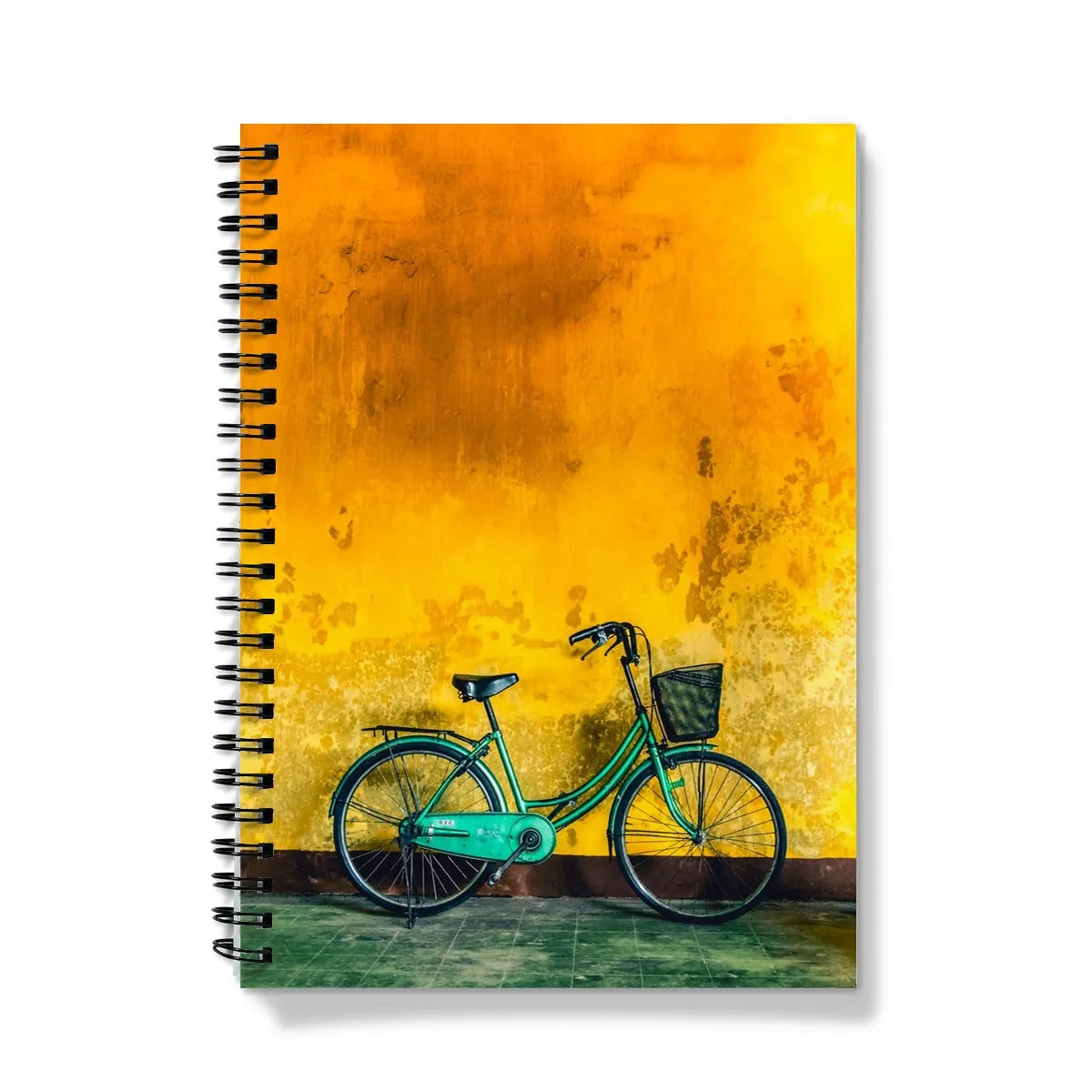 Lemon Lime - Hoi An Vietnam Bicycle Art Notebook - A5 / Graph - Notebooks & Notepads - Aesthetic Art