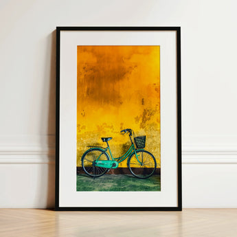 Lemon Lime - Hoi an Vietnam Bicycle Art Print / Canvas, 12x18’’ / 31x46cm / Black Frame / Matboard, Posters Prints & Visual Artwork, Toby