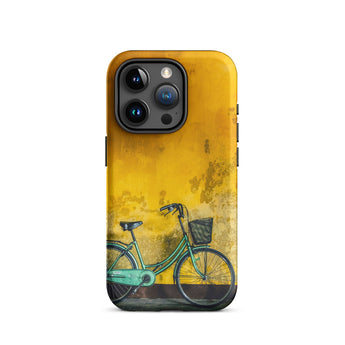 Lemon Lime - Hoi an Vietnam Bicycle Iphone Case, 15 Pro / Matte, Yellow Phone Case Bicycle Design