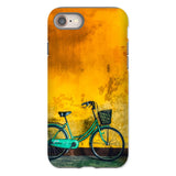 Lemon Lime - Hoi an Vietnam Bicycle Iphone Case, 8 / Matte, Turquoise Bicycle Basket Yellow Wall