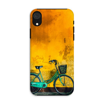 Lemon Lime - Hoi an Vietnam Bicycle Iphone Case, Xr / Matte, Phone Case Green Bicycle Vibrant Yellow Background