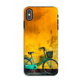 Lemon Lime - Hoi an Vietnam Bicycle Iphone Case, Xs Max / Matte, Phone Case Turquoise Bicycle Vibrant Yellow Background