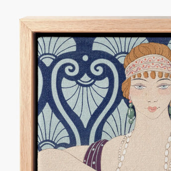 Les Trois Beautes De Mnasidika - George Barbier Art Print / Canvas Artistic Portrait Woman Nouveau Style Framed Light, Deco Masterpiece
