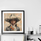 Letitia - Black Lesbian Cowgirl Art Print