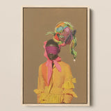 Liberty - Neo-baroque Afrofuturist Fashion Art Print / Canvas, 12x18’’ / 31x46cm / Natural Frame, Posters Prints & Visual Artwork, Toby Leon