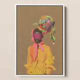 Liberty - Neo-baroque Afrofuturist Fashion Art Print / Canvas, 12x18’’ / 31x46cm / White Frame, Posters Prints & Visual Artwork, Toby Leon