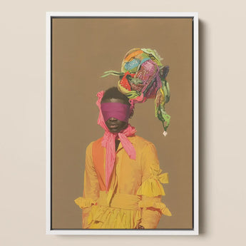 Liberty - Neo-baroque Afrofuturist Fashion Art Print / Canvas, Afrofuturist Fashion Art, Vintage Afrofuturist Fashion, Afrofuturist Fashion