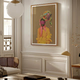 Liberty - Neo-baroque Afrofuturist Fashion Art Print, Framed Portrait Woman