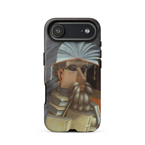 The Librarian - Giuseppe Arcimboldo Iphone Case, 17 Air / Matte, Smartphone Case Illustration Man Book Hat