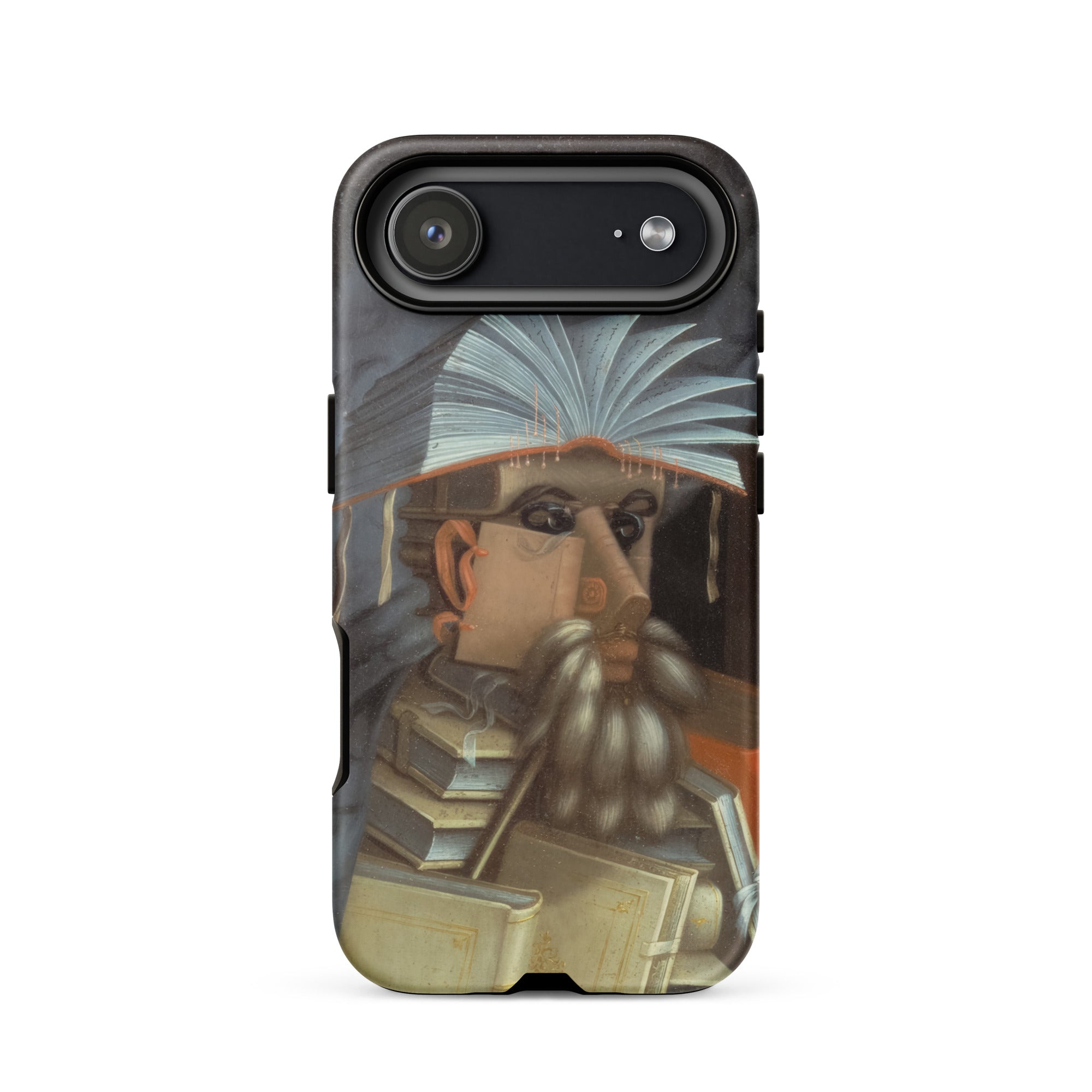 The Librarian - Giuseppe Arcimboldo Iphone Case, 17 Air / Matte, Smartphone Case Illustration Man Book Hat