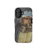 The Librarian - Giuseppe Arcimboldo Iphone Case, 17 / Matte, Black Smartphone Case Illustration Bearded Man Made Books