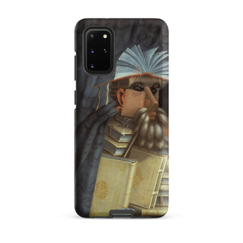 The Librarian - Giuseppe Arcimboldo Samsung Case, Galaxy S20 Plus / Matte, Black Smartphone Case Illustration Man Made Books