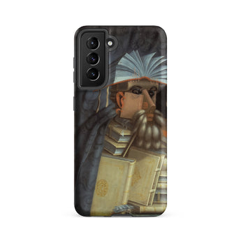 The Librarian - Giuseppe Arcimboldo Samsung Case, Galaxy S21 Fe / Matte, Dark Phone Case Artistic Print Bearded Man Made