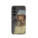 The Librarian - Giuseppe Arcimboldo Samsung Case, Galaxy S24 / Matte, Black Smartphone Case Surreal Painting Man Composed Books