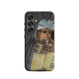 The Librarian - Giuseppe Arcimboldo Samsung Case, Galaxy S25 / Matte, Smartphone Case Stylized Portrait Man Made Books