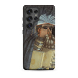 The Librarian - Giuseppe Arcimboldo Samsung Case, Galaxy S25 Ultra / Matte, Black Smartphone Case Whimsical Book-themed Illustration Face