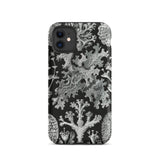 Lichenes Flechten - Ernst Haeckel Iphone Case, 11 / Matte, Botanical-patterned Phone Case