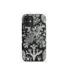 Lichenes Flechten Ernst Haeckel Iphone Case, 12 Mini / Matte, Black Phone Case Lichen Pattern