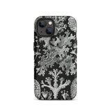 Lichenes Flechten - Ernst Haeckel Iphone Case, 13 / Matte, Black Phone Case Botanical Print