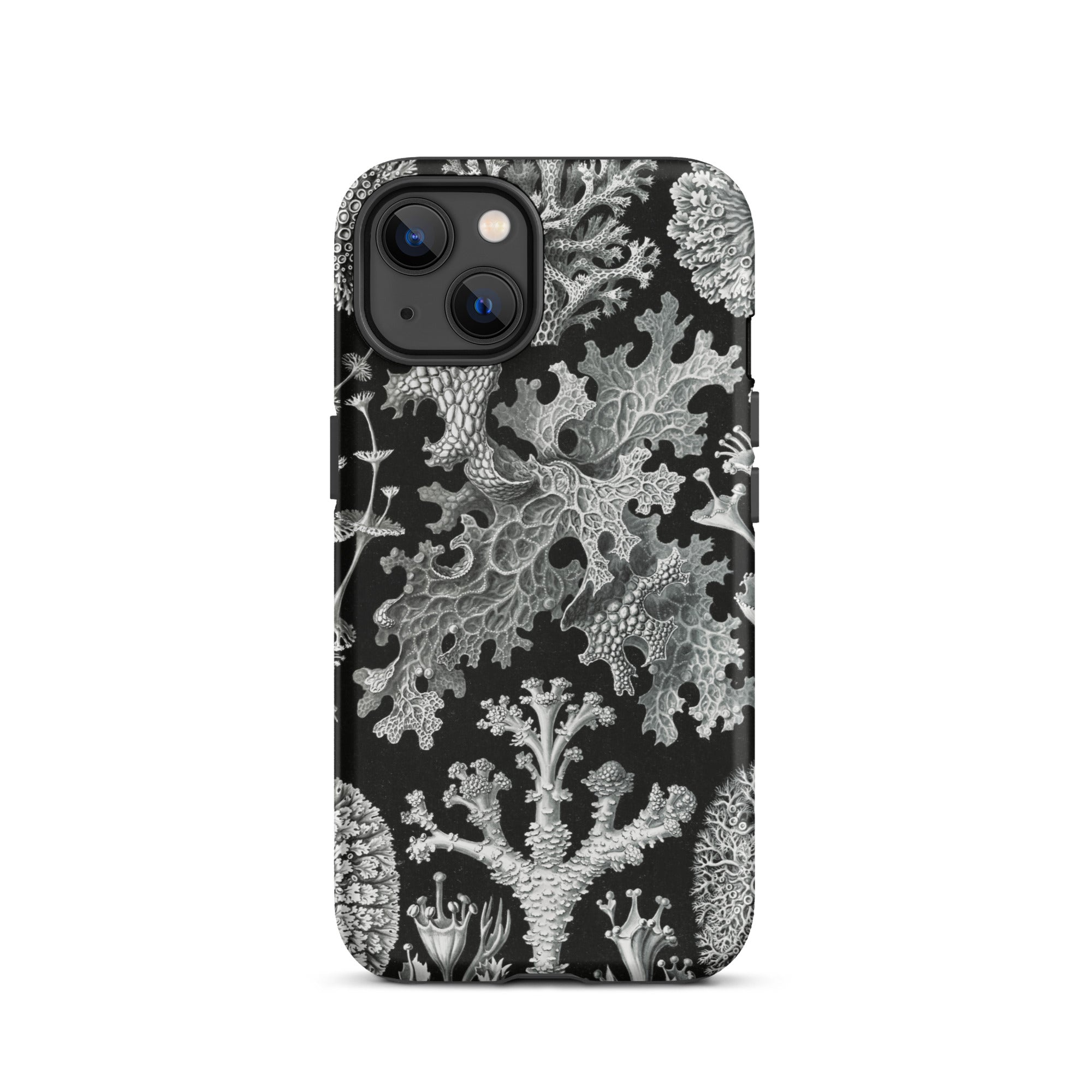 Lichenes Flechten Ernst Haeckel Iphone Case, 13 / Matte, Black Phone Case Botanical Print
