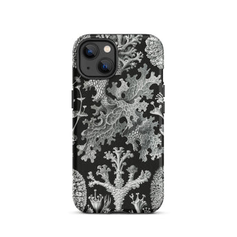 Lichenes Flechten - Ernst Haeckel Iphone Case, 13 / Matte, Black Phone Case Botanical Print