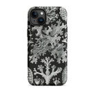 Lichenes Flechten Ernst Haeckel Iphone Case, 15 Plus / Matte, Black Phone Case Lichen Pattern