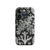 Lichenes Flechten - Ernst Haeckel Iphone Case, 15 Pro / Matte, Black Phone Case Botanical Print