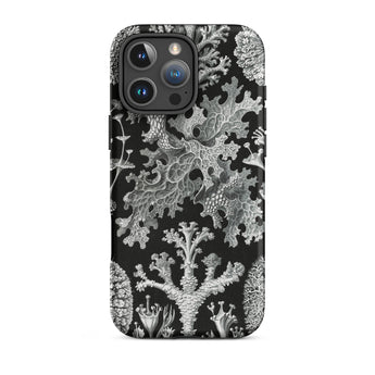 Lichenes Flechten - Ernst Haeckel Iphone Case, 16 Pro Max / Matte, Botanical-patterned Phone Case