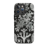 Lichenes Flechten - Ernst Haeckel Phone Case Iphone 16 Pro Max / Matte Botanical-patterned Phone Case Haeckel Iphone Case, Ancient Stones,
