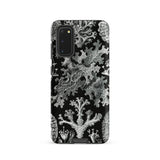 Lichenes Flechten - Ernst Haeckel Phone Case Samsung Galaxy S20 / Matte Black Phone Case Intricate Silver Coral Sea Fan Haeckel Iphone