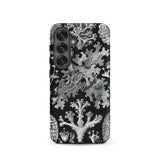 Lichenes Flechten - Ernst Haeckel Phone Case Samsung Galaxy S25 / Matte Black Phone Case Intricate Silver Coral Sea Fan Haeckel Iphone