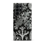 Lichenes Flechten - Ernst Haeckel Samsung Case, Galaxy S22 Ultra / Matte, Smartphone Case Detailed Black White Nature-inspired Pattern Plant