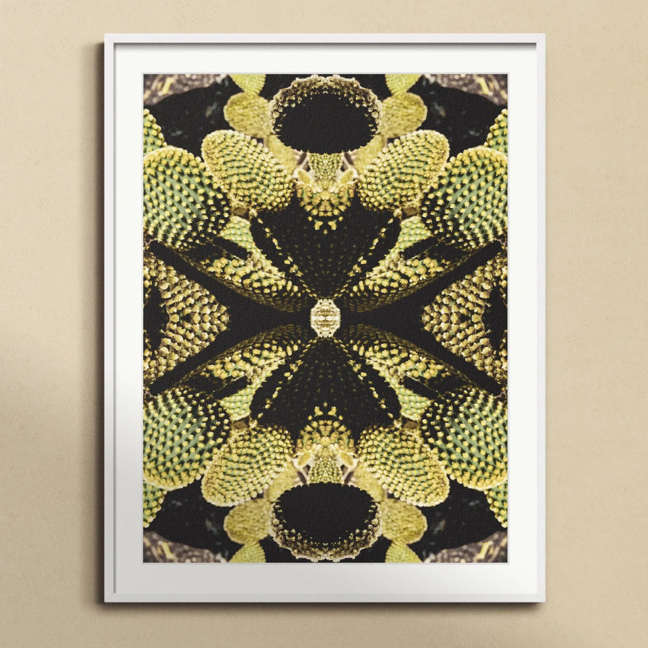 Life on Mars - Trippy Botanical Op Art Print