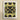 Life on Mars - Trippy Botanical Op Art Print, Symmetrical Kaleidoscopic Pattern Black Yellow Geometric Shapes Floral-like