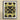 Life on Mars - Trippy Botanical Op Art Print, Symmetrical Kaleidoscopic Pattern Yellow Sunflower Textures Black Shapes