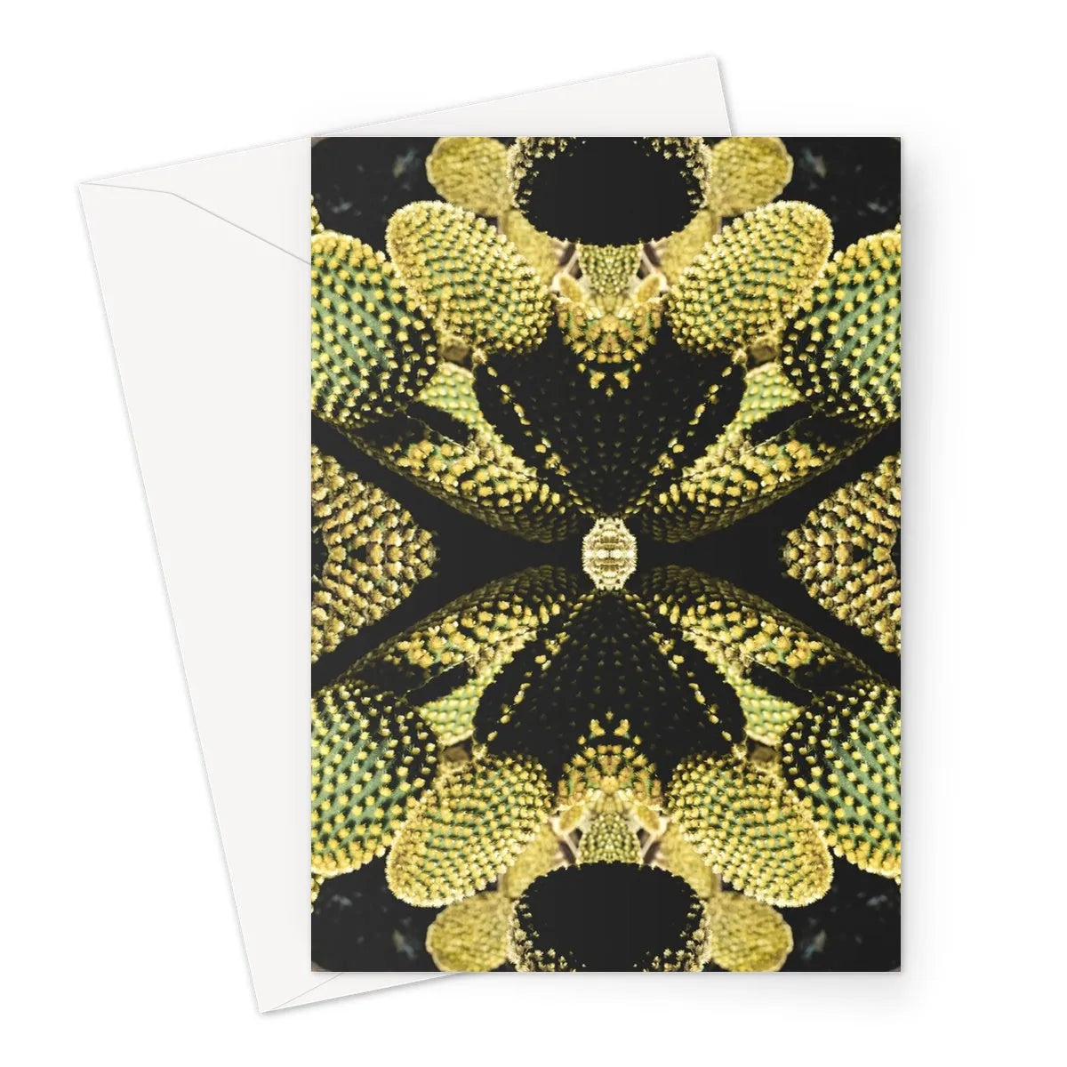 Life On Mars - Trippy Botanical Succulent Art Greeting Card - A5 Portrait / 1 Card - Greeting & Note Cards - Aesthetic