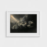 Lightning Struck a Flock of Witches - William Holbrook Beard Art Print / Canvas, Molten Seam Opening, Launches Seven Night-sisters Prints