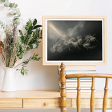 Lightning Struck a Flock of Witches - William Holbrook Beard Art Print, Wooden Chair Spindles Armrests