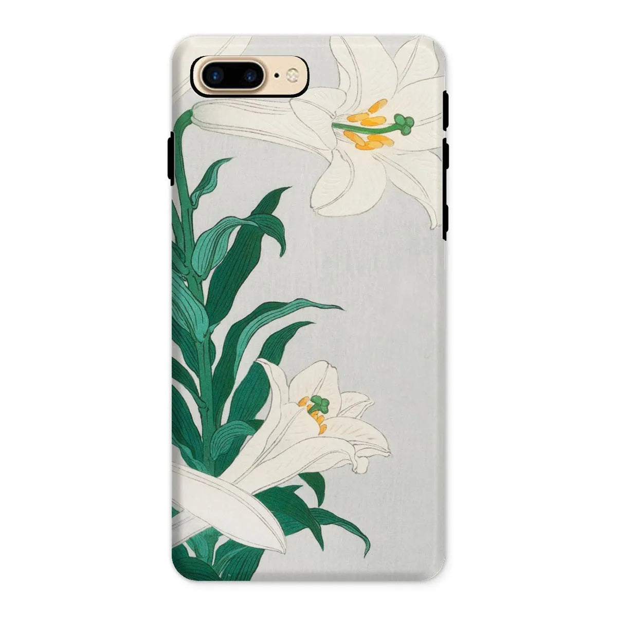 Lilies - Japanese Shin-hanga Art Phone Case - Ohara Koson - Iphone 8 Plus / Matte - Mobile Phone Cases - Aesthetic Art