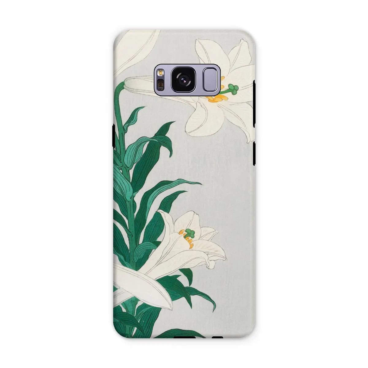 Lilies - Japanese Shin-hanga Art Phone Case - Ohara Koson - Samsung Galaxy S8 Plus / Matte - Mobile Phone Cases