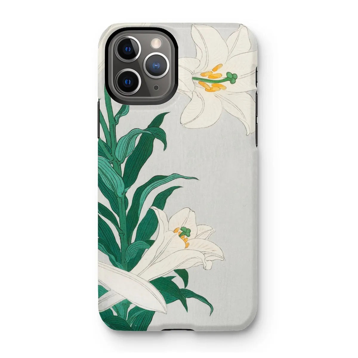 Lilies - Japanese Shin-hanga Art Phone Case - Ohara Koson - Iphone 11 Pro / Matte - Mobile Phone Cases - Aesthetic Art