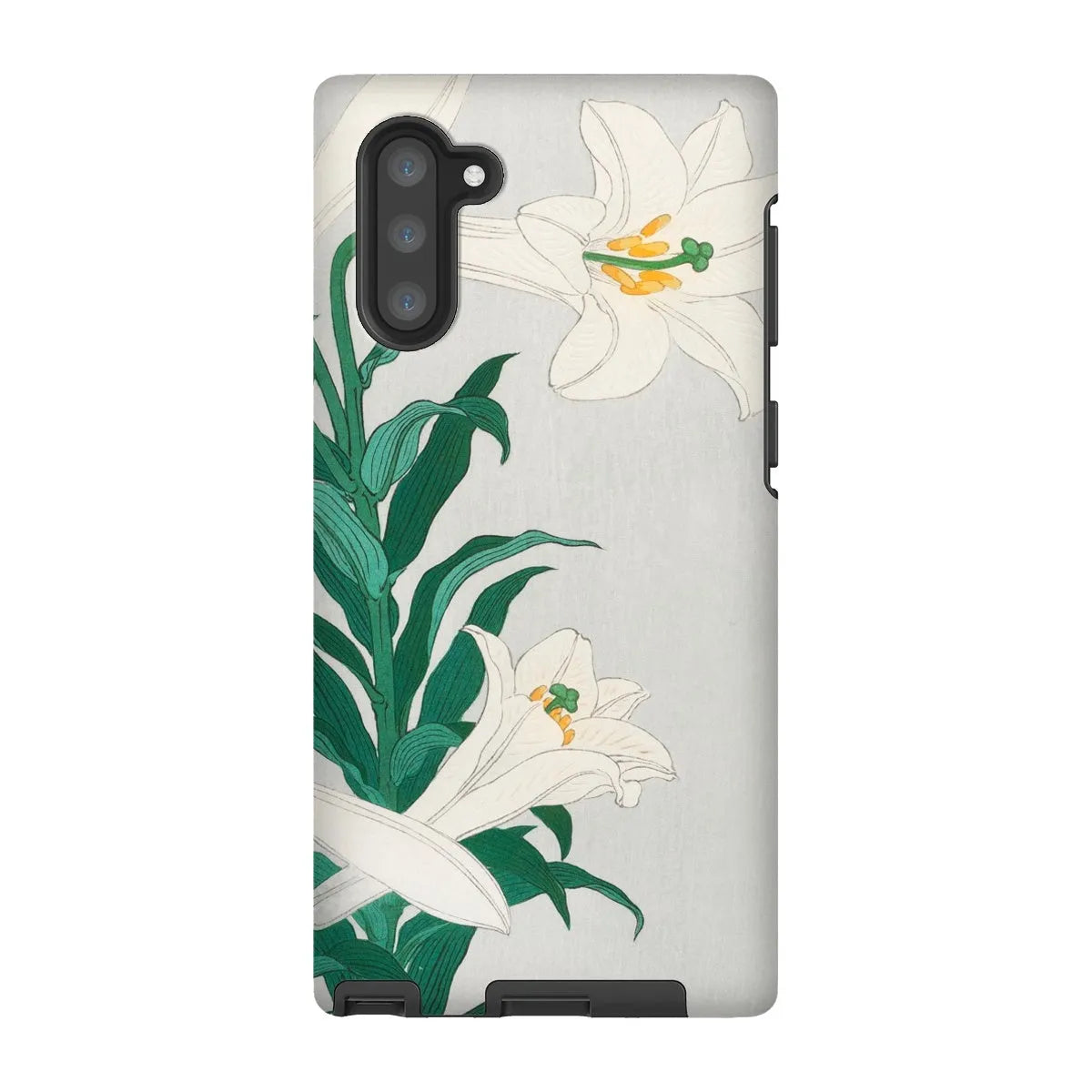 Lilies - Japanese Shin-hanga Art Phone Case - Ohara Koson - Samsung Galaxy Note 10 / Matte - Mobile Phone Cases