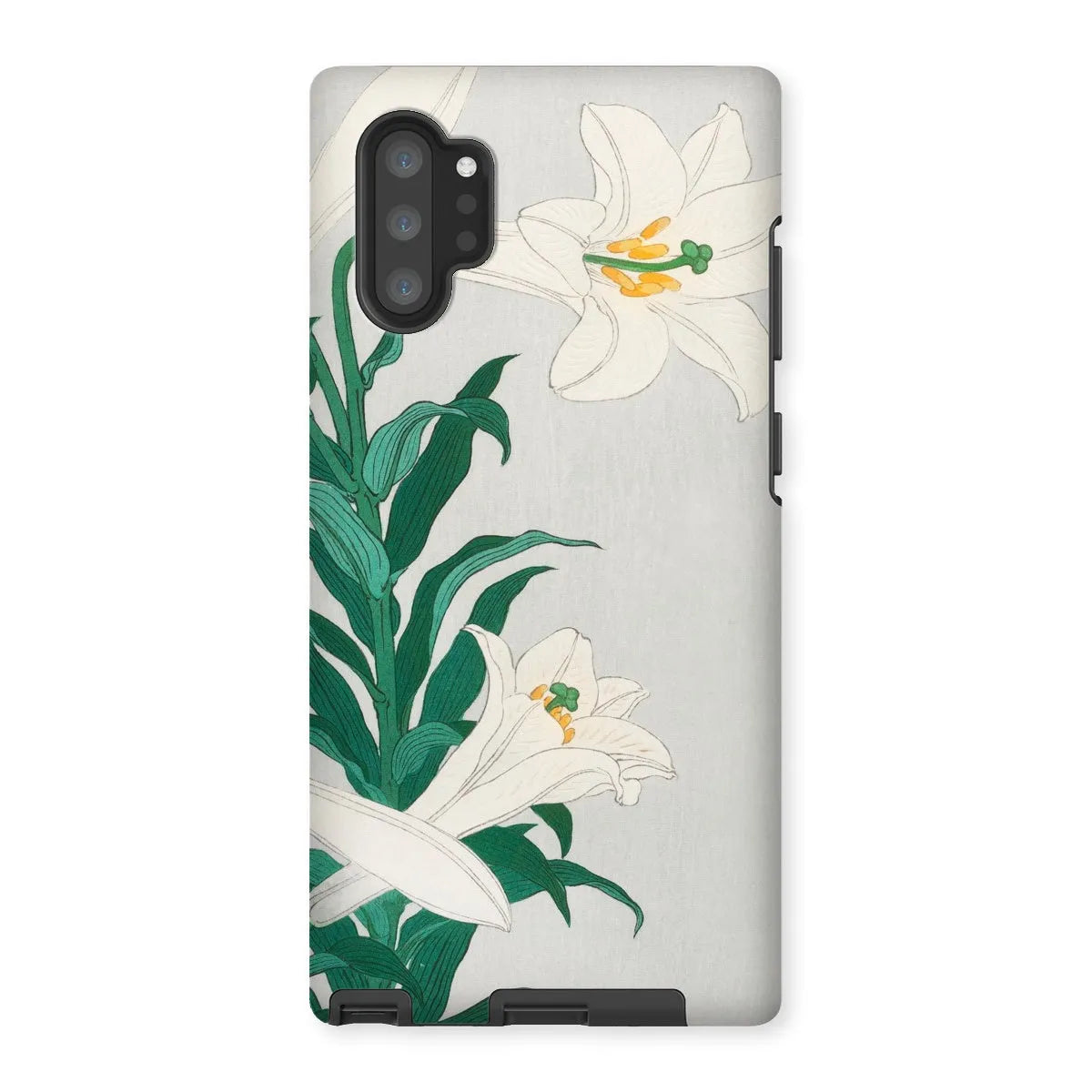 Lilies - Japanese Shin-hanga Art Phone Case - Ohara Koson - Samsung Galaxy Note 10p / Matte - Mobile Phone Cases