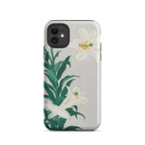 Lilies - Ohara Koson Shin-hanga Art Iphone Case, 11 / Matte, Floral-patterned Phone Case