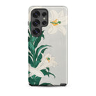Lilies Ohara Koson Shin Hanga Art Samsung Case, Galaxy S25 Ultra / Matte, Phone Case White Lily Floral Design