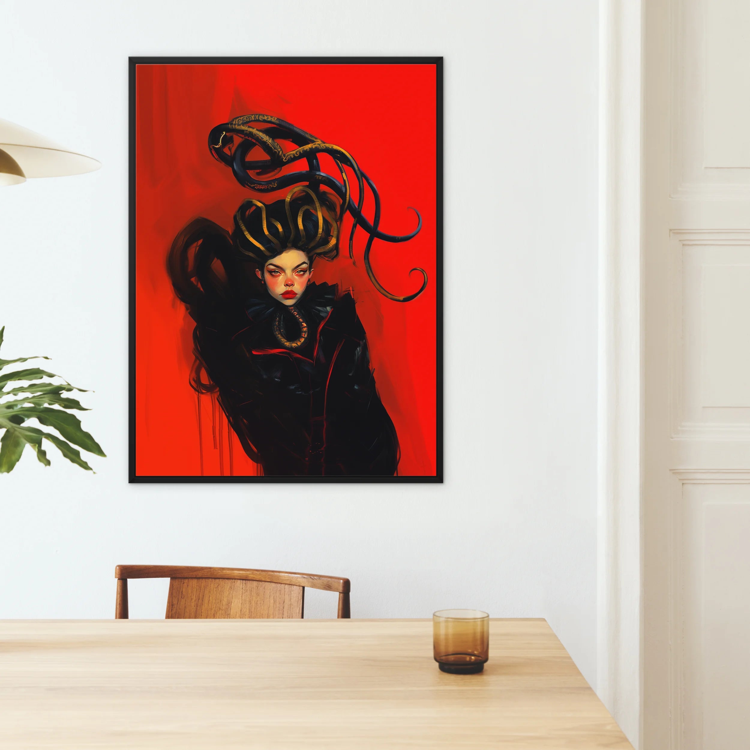 Lilith - Sapphic Witch Art Framed Canvas