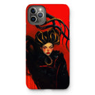 Lilith - Sapphic Witch Iphone Case, 11 Pro Max / Matte, Phone Case Stylized Portrait Woman Elaborate Hairstyle Red