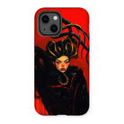 Lilith - Sapphic Witch Iphone Case, 13 / Matte, Phone Case Dramatic Illustration Woman Elaborate Hairstyle Red