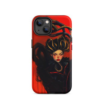 Lilith - Sapphic Witch Iphone Case, 14 / Matte, Red Iphone Case Medusa Artwork
